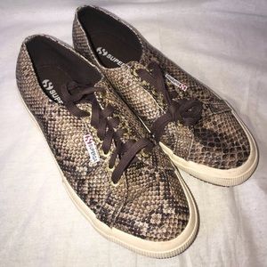 Snake print Superga sneakers